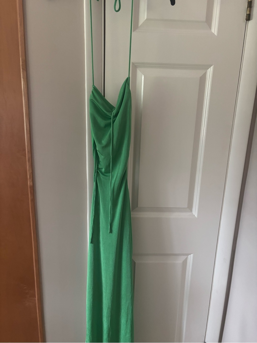 Green backless summer dress size M
